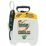 Kills poison ivy and other hard to kill vegetation for one year. Apply to actively growing vegetation. Up to 5 minutes of continuous spray. No aching hands, no mixing, no mess. Simply pump and go. Roundup poison ivy tough brush pump in 1.33 gallon.
