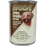 Evolve canned food contains natural, fresh, real food ingredients. This means there are no meat by-products and the high quality protein comes from real Lamb, Chicken or Turkey. These moist and meaty formulas are highly palatable.