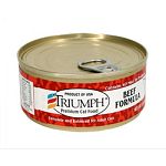 Triumph beef formula for cats is formulated to meet the nutritional levels established by the aafco cat food nutrient. Contains no meat byproducts. Natural with essential vitamins and minerals. Made in the usa.