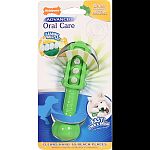 Designed to promote dogs oral health through hands-free brushing Chewing this nylon brush will help clean teeth while scraping away plaque and tartar Cleans teeth in hard to reach places Reduces plaque Massages gums