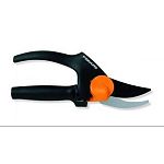 Powergear Bypass Pruner.  PowerGear® technology gives you 35% more cutting power.  Ultra hardened steel blade with non-stick coating. Rotating handle opens parallel to maximize.   3/4 inch cutting capacity