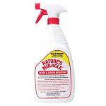 Removes all organic stains and odors including foods, blood, vomit, feces, grease, dirt, grass, smoke and perspiration. For use on carpets, floors, furniture, clothing, cages, litter boxes, and all pet living and sleeping areas. Completely eliminates urin