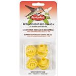 Replacement yellow bee guards for Perky Pet hummingbird feeders. Four per card.   Fits Models 203CP and FF84