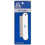 This Flea Comb features ergonomic high-strength plastic handle and high quality rust-resistant steel teeth. The very close spacing of the flea comb teeth assures the capture and removal of fleas. Choose palm or handle styles.