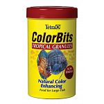 Want to bring out the beautiful colors of your larger tropicals? ColorBits Tropical Granules are designed for larger fish such as Discus and Angelfish. In addition, these slow-sinking granules bring color-enhancing nutrition to the bottom feeders.
