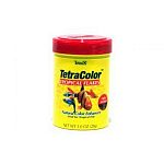 TetraColor Flakes is a highly nutritious diet that is designed to help promote the development of natural colors of tropical fish. This color enhancer may be fed daily, alternating with Spirulina foods and treats.
