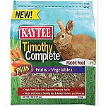 Nutritionally fortified daily diet made with fiber-rich, sun-cured timothy hay combined with other essential ingredients. Formulated specifically for pet rabbits. The added fruits and vegetables are rich in antioxidants and nutrients. Provides complete nu