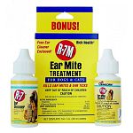 Use R-7M Ear Mite Treatment to kill pesky ear mites and ear ticks in dogs and cats. Each kit contains one 1oz bottle of R-7M Ear Mite Treatment and one 1oz bottle of R-7 Ear Cleaner to clean the ears and reduce odor.