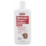 Formulated with two veterinarian-recommended itch-fighting ingredients. Includes an antibacterial to help prevent infection. Stops itching and flaking as it cleans and conditions skin and coat