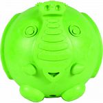 Dog toy for medium and large dogs between 20 and 70 pounds Designed to hold hard treats or kibble Made from durable, vanilla scented rubber