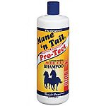 Safe for shampooing animals with skin injuries including cuts, tears and abrasions. Effective against skin problems associated with bacteria, yeast, mold, fungi and viruses. Mane 'n Tail Pro-tect Equine Shampoo 32 oz.