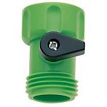 The Hose Shut Off by Melnor is made of high impact plastic for durability and long life and includes a built-in shut-off for conserving water.