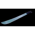 Machete by Seymour Mfg. Co. Inc. has a 22 inch sharp blade that allows for chopping high grass, tree branches, and much more. It has a cutlery steel blade and a black poly handle. The sheath is sold separately.
