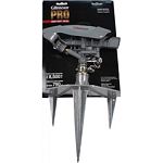Impulse sprinkler Heavy duty metal Extra large coverage up to 8,500 square feet Stable 3 prong spike with easy step in Full or partial coverage options