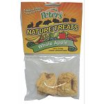 Small animals love to nibble on this whole apple treat by Marshall Pet Products. Made with all natural, whole apples that are not only nutritious, but tastes great! Package contains two dehydrated apples.