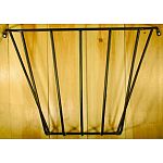 Most popular hayrack 1/2 inch powder coated steel construction Heavy duty construction Round edges to eliminate injury to animals Wedge shape design to keep hay under compression as it is removed from the bottom Made in the usa