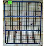 Dimensions: 1.25 l x 52 w x 62 h Fits inside a 55 opening, gate measures 52 wide Fully welded 1 square tubing, 16 gauge, machine weld 1/4 diameter welded rod Foal friendly screen at the bottom of the stall gate. The mesh is made with 1 gaps Hinges so