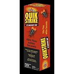 QuikStrike's potent triple-action attractant is irresistible to nuisance flies. Simply crushing an ampoule releases the attractant, which lures hungry flies to the yellow bait strip. Flies first explore the surface of the strip and then begin to feed.