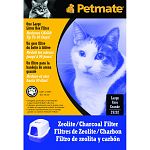Reduce litter box odor with these specially developed activated charcoal air filters. Filters by Petmate fit into grill inserts on specially designed litter box hoods. Available in two sizes