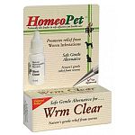 HomeoPet Wrm Clear is a broad spectrum wormer formulated to remove and prevent the infestation of round, hook and tape worms in dogs, cats, puppies and kittens. It s 100% natural and safe for all age dogs.
