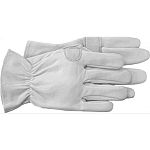 Washable grain goatskin, padded palm, keystone thumb, rolled cuff for hand protection. Premium grain goatskin glove. Goatskin leather.