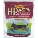 Zuke s Hip Action treats are perfect for dogs with joint pain or limited mobility. Each bite-size piece contains 300mg of glucosamine and 250mg of chondroitin plus essential co-factor vitamins, minerals and amino acids.