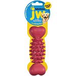 The JW Pet Cyber Bone is made from strong, safe, natural rubber that dogs love. These toys encourage chewing for healthy teeth and gums. Choose for Small to Large dogs. The ridges in this toy help clean teeth.