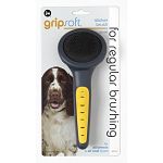 Regular brushing will help prevent matting the finger-fitting contours of the handle increase your comfort and control. The soft rubber-sheathed handle give you non-slip, comfortable gripping. It can be used for curly, flat, wiry, and long-hair dogs.