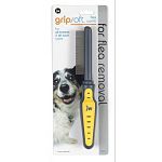 This handy and effective Flea Comb for dogs by JW Pet is great for removing fleas from your pet's coat. Comb works well on curly, straight, wiry or long, short and medium length coats. Easy to use and has an ergonomic cushioned handle that is comfortable.