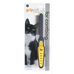 This newly designed comb aids the combing process and prevents raking the skin which irritates your cat. Regular combing will help prevent tangles in the coat and stop harmful hairball formation. Be sure to groom your pet gently.