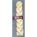 Give to dog for chewing enjoyment.  Braided Stick for Dogs - 14 in.  / Beef Rawhide