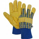Excellent abrasion resistance Insulated with polyester for added warmth Flexible knit wrist locks in warmth Wing thumb for comfort and long wear Stays soft and flexible after getting wet