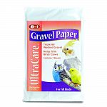 Great for catching and absorbing waste and water from your pet bird, this gravel paper by 8 in 1 makes clean up a convenient and easy. Available in different sizes to fit your bird cage. Contains gravel to help keep claws trim.