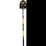 Features heat treated, high carbon, polished spring steel for the ultimate in durability Powercore solid fiberglass reinforcing rod Has rear rolled step 48 figerglass handle with cushion grip