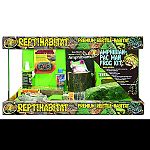 Can be used for many different frogs and salamanders Includes 10 gallon glass tank, 2.25oz reptisafe water conditioner, compressed eco earth substrate, natural terrarium moss, Medium log hut, small combo food and water dishes, small plastic bush plant, du