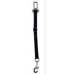 Metal seat belt clip fits most seat belt buckles. Sturdy snap hook attaches easily to dog harness, secures dogsafely and comfortably. Quick and easy adjustability for dogs of all sizes.