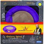 Features a circular track with led light-up ball and a corrugated scratch pad on top that also acts as a scent soaker Made of durable, colorful melamine with rubber feet to keep it in place Led ball light up when batted around and turn off after 30 second