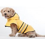 Rainy days won't be dark and dreary any longer with this sporty update to theclassic rain slicker. The Rainy Days Slicker is a yellow raincoat that featuresblack contrast piping and a self-adjusting belly strap.