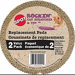 Two corrugated scratching pad replacements for the rockin scratcher bci#689902