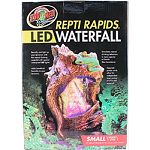 7 w x 6 d x 10.25 h Beautify and light up your terrarium with this natural looking waterfall with special waterproof led lights Stimulates natural drinking behaviors in many species of lizards(like chameleons). Adds beneficial humidity to your terrarium