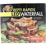 13 w x 8 d x 10 h Beautify and light up your terrarium with this natural looking waterfall with special waterproof led lights Stimulates natural drinking behaviors in many species of lizards (like chameleons) Adds beneficial humidity to your terrarium S