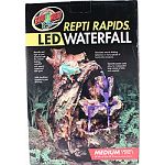 10 w x 8 d x 14 h Beautify and light up your terrarium with this natural looking waterfall with special waterproof led lights Stimulates natural drinking behaviors in many species of lizards (like chameleons). Adds beneficial humidity to your terrarium