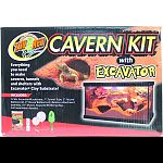 Everything you need to make caverns, tunnels and shelters for dry aquariums Includes: 12lbs excavator sybstratem 7 tunnel tube, 2ea 5 & 9 round balloons with attachment assembly, 10 shovel, Also, excavator mixing bag and full installation booklet