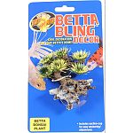 Cool decorations for your betta s home Give your aquarium some style with zoo med s betta bling decor Includes suction-cup for easy anchoring and attachment.