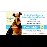 For vaccination of healthy, susceptible dogs and puppies as an aid in prevention of canine upper respiratory infection. Field studies support the safety of kennel-jec 2 when administered to puppies as young as 3 weeks of age. This product is shipped separ