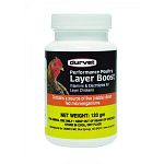 Vitamins and electrolytes for layer chickens Contains a source of live (viable) direct fed microorganisms Layer boost contains a blend of vitamins, electrolytes, enzyme, omega 3, and tagetes for layer chickens Add one teaspoon scoop of layer boost to cool