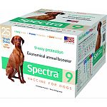 Spectra 9 vaccine is a combination of immunogenic, attenuated strains of canine distemper Canine adenovirus type 2 (cav-2), canine parainfluenza, and canine parvovirus Type 2b, propagated in cell line tissue cultures. The diluent contains killed antigens