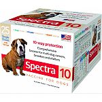 Spectra 10 vaccine is a combination of immunogenic attenuated strains of canine distemper, Canine adenovirus type 2 (cav-2), canine parainfluenza, and canine parvovirus type 2b, Propagated in cell line tissue cultures. The diluent contains killed antigens