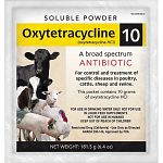 Versatile, broad spectrum antibiotic. For control and treatment of specific diseases in poultry, cattle, sheep and swine. Soluble powder.