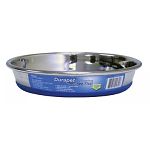 Durapet Bowls are made of high quality, heavy-duty stainless steel with a permanently molded rubber ring in the base that prevents sliding and undesirable noise. They are dishwasher safe and the rubber ring will not come off.